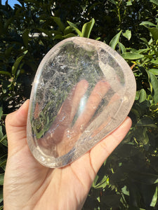Large Clear Quartz Offering Bowl,Crystal Quartz Altar Bowl,Crystal Tray,B113