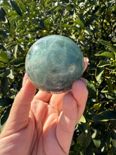 Load image into Gallery viewer, Natural Feather Fluorite Sphere,Snowflake Quartz Crystal Fluorite Ball,A218
