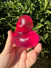 Load image into Gallery viewer, Large Resin cute clear pink duck Sculpture
