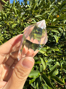 12-Sided Clear Quartz Point,Double Terminated Quartz,Vogel Cut Crystal,A170
