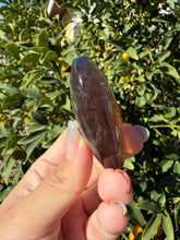 Load image into Gallery viewer, Natural Brazil Smoky Quartz Palm Stone,Meditation Palm Stones,A261
