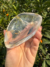 Load image into Gallery viewer, Small Clear Quartz Offering Bowl,Crystal Quartz Altar Bowl,Crystal Tray,B71
