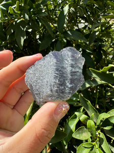 Purple green Gradient Fluorite Mineral Specimen