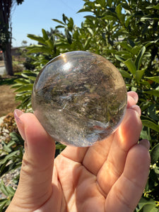 High Quality Light Smoky Quartz Crystal Sphere Smoky Quartz Ball,A64
