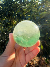 Load image into Gallery viewer, Natural Green Fluorite sphere
