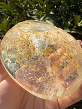 Load image into Gallery viewer, Large Clear Quartz Offering Bowl,Crystal Quartz Altar Bowl,Crystal Tray,B80
