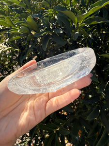 Clear Quartz Offering Bowl,Crystal Quartz Altar Bowl,Crystal Tray,B60