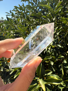 Double Terminated Clear Quartz Crystal Point, Natural Healing Stone, A160