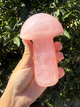 Load image into Gallery viewer, Large Rose Quartz Mushroom Crystal Sculpture
