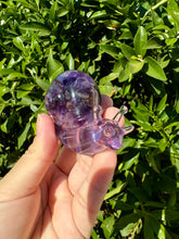 Load image into Gallery viewer, Amethyst Snail Handmade resin sculpture
