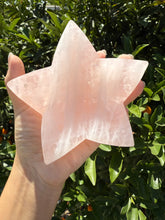Load image into Gallery viewer, Star Rose Quartz Crystal Bowl, Polished Rose Quartz Dish-Rose Quartz Tray,B87

