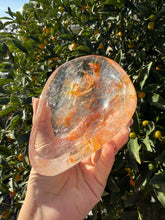 Load image into Gallery viewer, Golden Healer Quartz Bowl,Natural Hematoid Quartz Crystal Dish,Crystal Tray,B140
