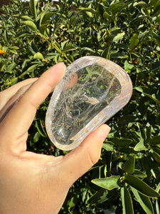 Mini Clear Quartz Offering Bowl,Crystal Quartz Altar Bowl,Crystal Tray,B102
