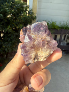 3pcs Natural Amethyst Druzy Quartz Cluster