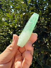 Load image into Gallery viewer, Natural Feather Fluorite Palm Stone,Snowflake Quartz Fluorite Palm Stone,A179
