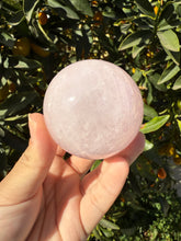 Load image into Gallery viewer, Big Sale! 5.9cm Rose Quartz Sphere
