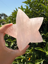 Load image into Gallery viewer, Star Rose Quartz Crystal Bowl, Polished Rose Quartz Dish-Rose Quartz Tray,B87
