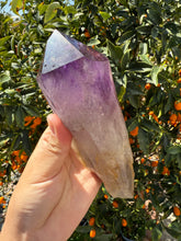 Load image into Gallery viewer, 6.8&quot;1.2LB Natural Amethyst Obelisk,Crystal wand point,Dragon tooth
