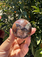 Load image into Gallery viewer, High-Grade Garden Quartz Crystal Sphere – Double-Sided Scenic Crystal Ball
