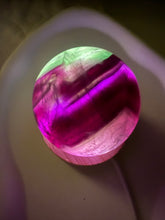 Load image into Gallery viewer, Dark purple Green Fluorite Crystal Ball
