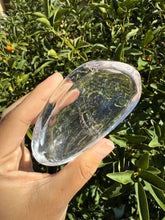 Load image into Gallery viewer, Mini Clear Quartz Offering Bowl,Crystal Quartz Altar Bowl,Crystal Tray,B100
