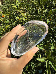 Mini Clear Quartz Offering Bowl,Crystal Quartz Altar Bowl,Crystal Tray,B100