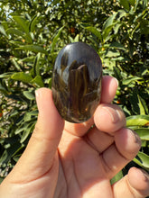 Load image into Gallery viewer, Natural Brazil Smoky Quartz Palm Stone / Meditation Palm Stones,A153
