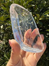 Load image into Gallery viewer, Clear Quartz Offering Bowl,Crystal Quartz Altar Bowl,Crystal Tray,B83
