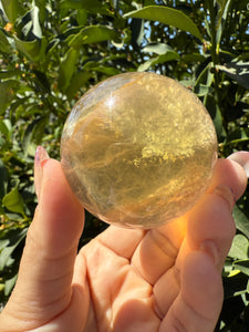 High Quality Candy Fluorite Sphere, Stunning Rainbow Fluorite Ball,A110