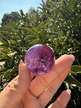 Load image into Gallery viewer, Chevron Amethyst Sphere with Goethite Inclusions,Davis Effect, A71
