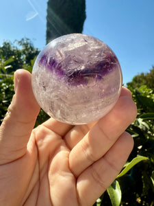 Phantom Amethyst Crystal Sphere