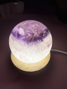 Phantom Amethyst Crystal Sphere