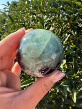 Load image into Gallery viewer, Natural Feather Fluorite Sphere,Snowflake Quartz Crystal Fluorite Ball,A222
