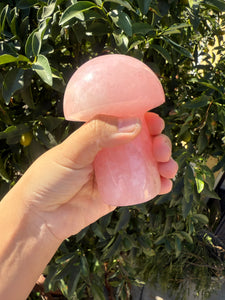 Large Rose Quartz Mushroom