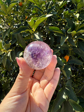 Load image into Gallery viewer, Natural Phantom Amethyst Crystal Sphere
