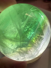 Load image into Gallery viewer, Natural Green Fluorite sphere
