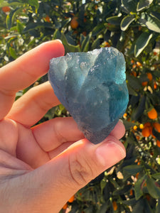 Raw Blue Fluorite Stone,101.6g