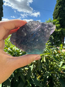 Raw stone Purple Green Cubic Fluorite,Mineral Specimen