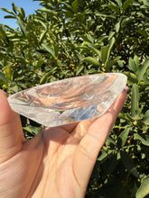 Load image into Gallery viewer, Mini Clear Quartz Offering Bowl,Crystal Quartz Altar Bowl,Crystal Tray,B89
