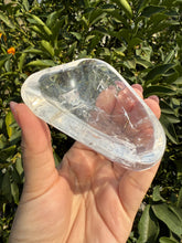 Load image into Gallery viewer, Mini Clear Quartz Offering Bowl,Crystal Quartz Altar Bowl,Crystal Tray,B70
