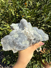 Load image into Gallery viewer, Green Fluorite with Sparkling Quartz and Calcite Double Mixed Mineral Specimen
