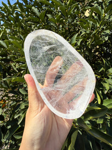 Clear Quartz Offering Bowl,Crystal Quartz Altar Bowl,Crystal Tray,B94