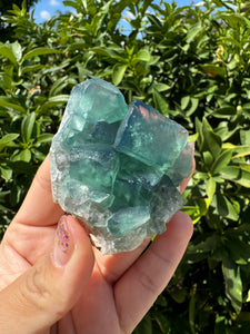 Green Cubic Fluorite fluorite cluster,Mineral Specimen B