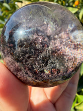 Load image into Gallery viewer, Scenic Garden Quartz Sphere | Natural Lodolite Included Crystal Orb, A319
