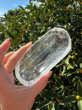 Load image into Gallery viewer, Clear Quartz Offering Bowl,Crystal Quartz Altar Bowl,Crystal Tray,B137
