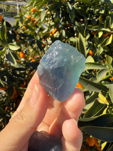 3pcs Fluorite Crystal Rough Bulk,High Quality Blue Fluorite-B