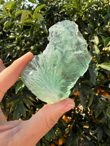 Natural Green Feather Fluorite Slab,fluorite Mineral Specimen