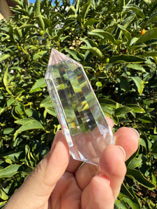 12-Sided Clear Quartz Point,Double Terminated Quartz,Vogel Cut Crystal,A170