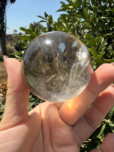 High Quality Light Smoky Quartz Crystal Sphere Smoky Quartz Ball,A64