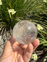 Load image into Gallery viewer, Natural Clear Quartz Crystal Sphere White Healing Stone Ball,A351
